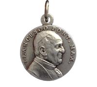 I G J Médaille du Pape François et la Place Saint-Pierre - Médailles de Saints Patrons