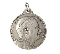 I G J MÉDAILLE DU PAPE LÉON XIV (PAPE PRÉVOST) / PLACE SAINT-PIERRE, ROME - RÉALISÉE EN HAUT-RELIEF - GRANDE TAILLE - 100% FABRIQUÉE EN ITALIE