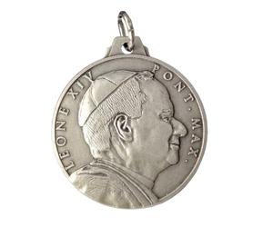 I G J MÉDAILLE DU PAPE LÉON XIV (PAPE PRÉVOST) / PLACE SAINT-PIERRE, ROME - RÉALISÉE EN HAUT-RELIEF - GRANDE TAILLE - 100% FABRIQUÉE EN ITALIE