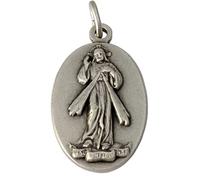 I G J MÉDAILLE OVALE DE JÉSUS MISÉRICORDIEUX - FABRIQUÉE EN HAUT-RELIEF - 100% MADE IN ITALY