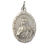 I G J Médaille Ovale du Sacré-Cœur de Marie (Cœur IMMACULÉ de Marie) - Médailles des saints patrons