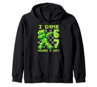 I Game 67 Heures par Jour Six Seven Birthday Gamer Sweat à Capuche