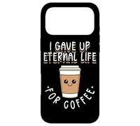 I Gave Up Eternal Life for Coffee Citation Humoristique Ex Mormon LDS Coque pour iPhone 17 Pro Max