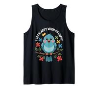 I Get Flappy When I'm Happy Cute Autism Awareness Bird Débardeur