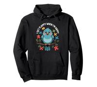 I Get Flappy When I'm Happy Cute Autism Awareness Bird Sweat à Capuche