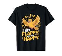 I Get Flappy When I'm Happy Cute Autism Awareness Bird T-Shirt