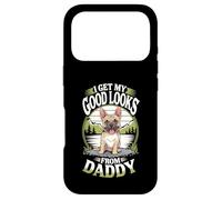 I Get My Good Looks from Daddy Frenchie Puppy Lover Coque pour iPhone 17 Pro