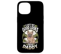 « I Get My Good Looks from Daddy German Shepherd Dog Lover » Coque pour iPhone 15