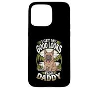 « I Get My Good Looks from Daddy German Shepherd Dog Lover » Coque pour iPhone 15 Pro Max