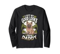 « I Get My Good Looks from Daddy German Shepherd Dog Lover » Manche Longue