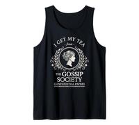 I Get My Tea from The Gossip Society Vintage Élégant Humour Débardeur