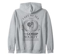 I Get My Tea from The Gossip Society Vintage Élégant Humour Sweat à Capuche