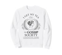 I Get My Tea from The Gossip Society Vintage Élégant Humour Sweatshirt
