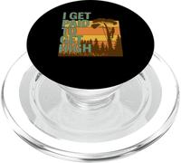 I Get Paid to Get High - Funny Tree Trimmer Line Clearance PopSockets PopGrip pour MagSafe