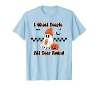 I Ghost People All Year Funny Halloween Spice Latte Pumpkin T-Shirt