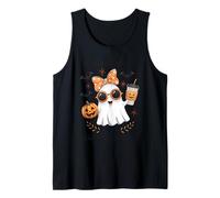 I Ghost People Chemise Humoristique Halloween Café Citrouille Automne Débardeur