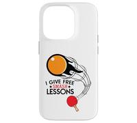 I Give Free Smash Lessons Funny Table Tennis Player Love Coque pour iPhone 14 Pro
