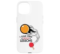 I Give Free Smash Lessons Funny Table Tennis Player Love Coque pour iPhone 15