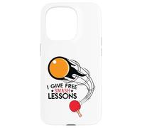 I Give Free Smash Lessons Funny Table Tennis Player Love Coque pour iPhone 15 Pro