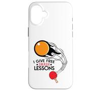 I Give Free Smash Lessons Funny Table Tennis Player Love Coque pour iPhone 16 Plus