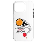 I Give Free Smash Lessons Funny Table Tennis Player Love Coque pour iPhone 16 Pro