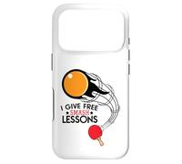 I Give Free Smash Lessons Funny Table Tennis Player Love Coque pour iPhone 17 Pro