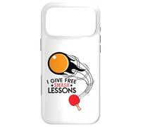 I Give Free Smash Lessons Funny Table Tennis Player Love Coque pour iPhone 17 Pro Max