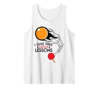 I Give Free Smash Lessons Funny Table Tennis Player Love Débardeur