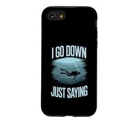 I Go Down Just Saying Mer de plongée sous-Marine Profonde Coque pour iPhone SE (2020) / 7/8