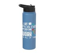 I Got 99 Problems Show Your Work Funny Tutor - Math Teacher Stainless Steel Insulated Water Bottle