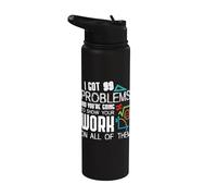 I Got 99 Problems Show Your Work Funny Tutor - Math Teacher Stainless Steel Insulated Water Bottle