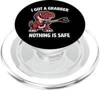 I Got A Grabber Nothing is Safe Dinosaure PopSockets PopGrip pour MagSafe