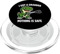 I Got A Grabber Nothing is Safe Dinosaure PopSockets PopGrip pour MagSafe