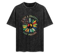 I Got A Peaceful Easy Feeling Unisex T-Shirt Printed Tee Graphic Top Men Black Shirt XL