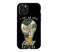 I Got an Idea Let's Go Outside Vintage Hiking Outdoors Lover Coque pour iPhone 11 Pro