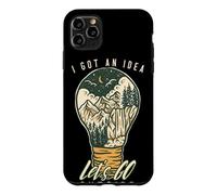 I Got an Idea Let's Go Outside Vintage Hiking Outdoors Lover Coque pour iPhone 11 Pro Max