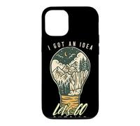 I Got an Idea Let's Go Outside Vintage Hiking Outdoors Lover Coque pour iPhone 12/12 Pro