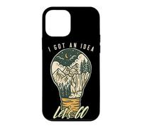 I Got an Idea Let's Go Outside Vintage Hiking Outdoors Lover Coque pour iPhone 12 Mini