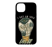 I Got an Idea Let's Go Outside Vintage Hiking Outdoors Lover Coque pour iPhone 14 Plus