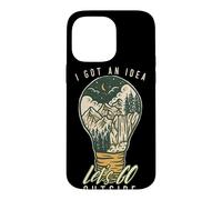 I Got an Idea Let's Go Outside Vintage Hiking Outdoors Lover Coque pour iPhone 14 Pro Max