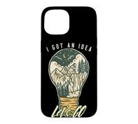 I Got an Idea Let's Go Outside Vintage Hiking Outdoors Lover Coque pour iPhone 15