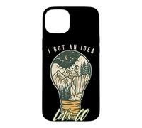 I Got an Idea Let's Go Outside Vintage Hiking Outdoors Lover Coque pour iPhone 15 Plus
