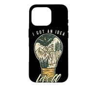 I Got an Idea Let's Go Outside Vintage Hiking Outdoors Lover Coque pour iPhone 16 Pro