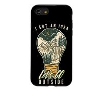 I Got an Idea Let's Go Outside Vintage Hiking Outdoors Lover Coque pour iPhone SE (2020) / 7/8