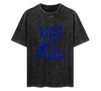 I Got Lost in The Gay Dolphin Unisex T-Shirt Printed Tee Graphic Top Men Black Shirt M