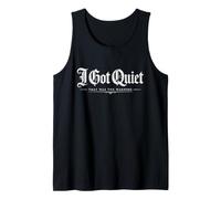 I Got Quiet That Was The Warning Vintage Quote Débardeur