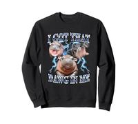 I Got That Dawg in Me Baby Pygmy Hippo Heavy Metal Sweatshirt