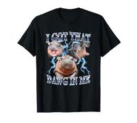 I Got That Dawg in Me Baby Pygmy Hippo Heavy Metal T-Shirt