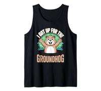 I Got Up for The Groundhog Day Dessin animé Amusant Débardeur