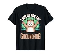 I Got Up for The Groundhog Day Dessin animé Amusant T-Shirt